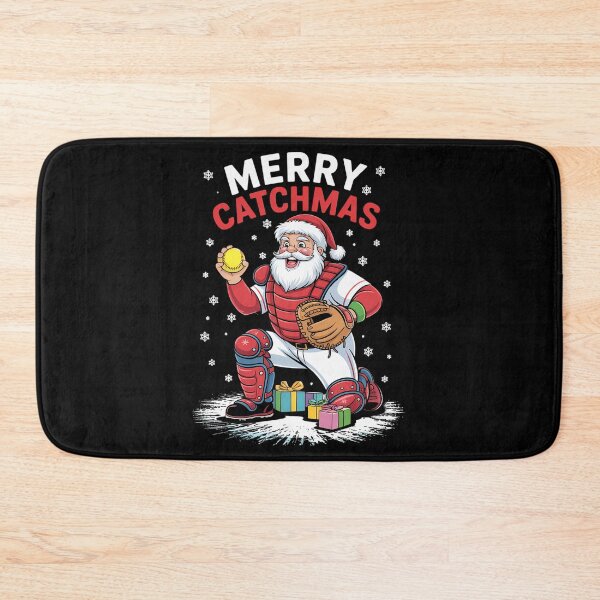 Item preview, Merry Christmas Catcher Softball Player designed and sold by Turbotine.