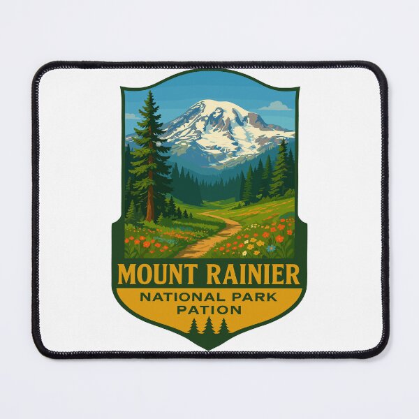 Item preview, Mount Rainier National Park Retro Sticker designed and sold by Ismeal Von.