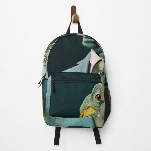 Item preview, Chameleon in a green jacket and tie designed and sold by anytka.