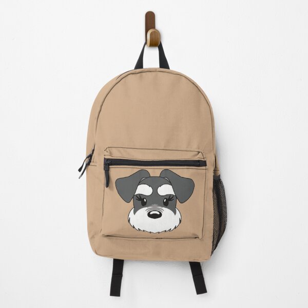 Item preview, Kawaii Schnauzer with Long Eyelashes Dark grey designed and sold by tayaan.