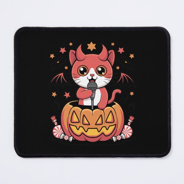 Item preview, Singing Devil Cat – Funny Halloween Kawaii Music Design designed and sold by ColorSplash123.