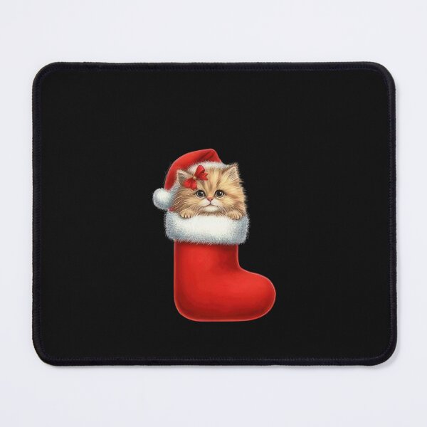 Item preview, Cute Christmas Cat In Santa Stocking designed and sold by MOHITSALVI.