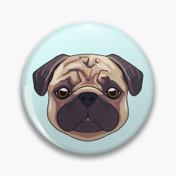 Item preview, Pug fawn dog face designed and sold by tayaan.