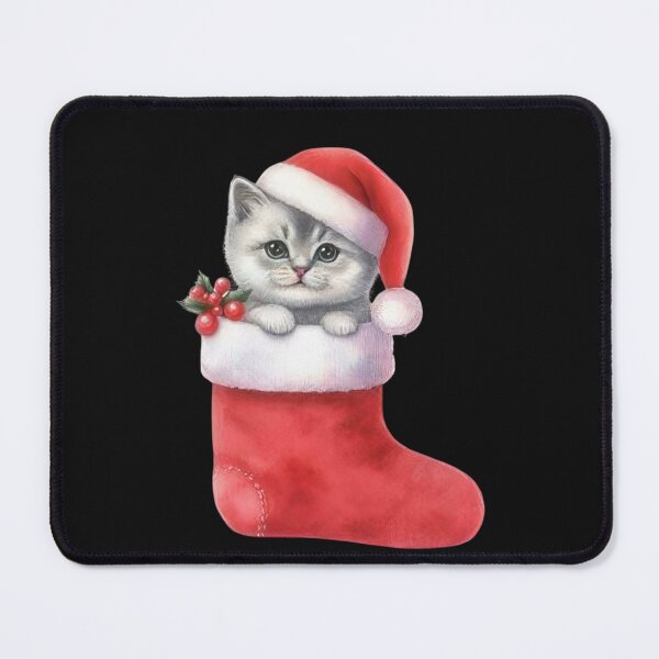Item preview, Cute Christmas Cat In Santa Stocking designed and sold by MOHITSALVI.