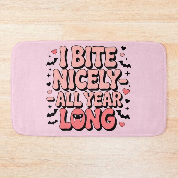Item preview, I Bite Nicely – Cute Pink Flirty Quote designed and sold by WinkWild.