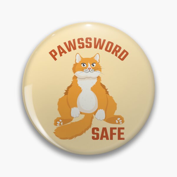 Artikelvorschau, Pawssword Safe Lustige Computersicherheit Ingwer Katze entworfen und verkauft von Art-of-Rory.