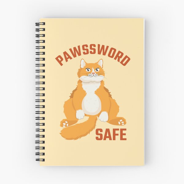 Item preview, Pawssword safe Funny Computer Security Ginger Cat designed and sold by Art-of-Rory.