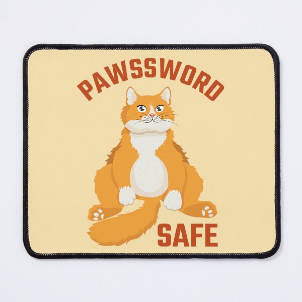 Artikelvorschau, Pawssword Safe Lustige Computersicherheit Ingwer Katze entworfen und verkauft von Art-of-Rory.