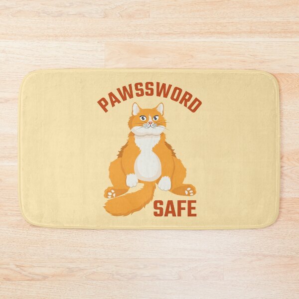 Artikelvorschau, Pawssword Safe Lustige Computersicherheit Ingwer Katze entworfen und verkauft von Art-of-Rory.