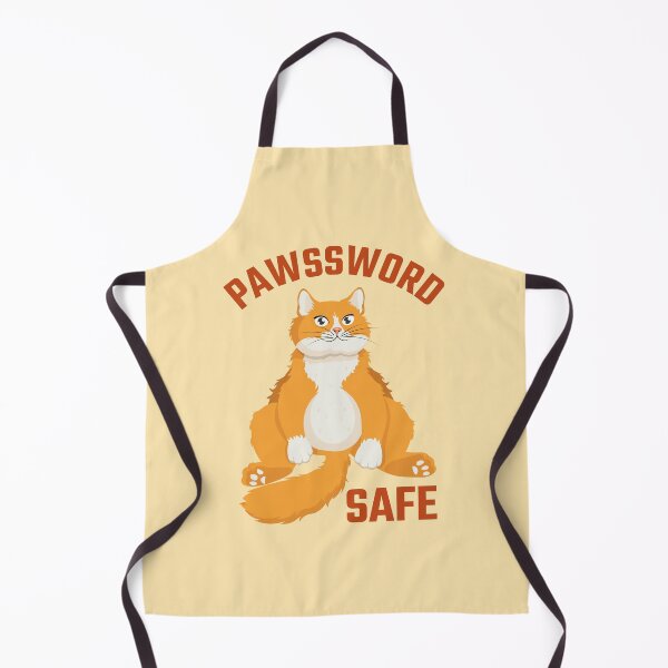 Item preview, Pawssword safe Funny Computer Security Ginger Cat designed and sold by Art-of-Rory.