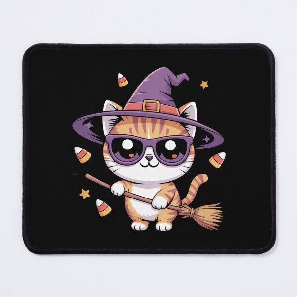 Item preview, Witch Cat – Funny Sassy Halloween Kawaii Design designed and sold by ColorSplash123.