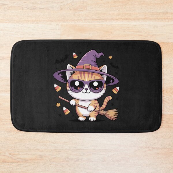 Item preview, Witch Cat – Funny Sassy Halloween Kawaii Design designed and sold by ColorSplash123.