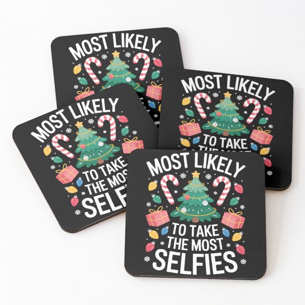 Item preview, Most Likely To Take The Most Selfies Christmas Tree Xmas designed and sold by DeadlockCrew.
