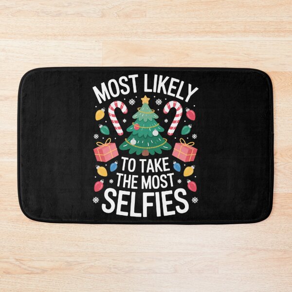 Item preview, Most Likely To Take The Most Selfies Christmas Tree Xmas designed and sold by DeadlockCrew.
