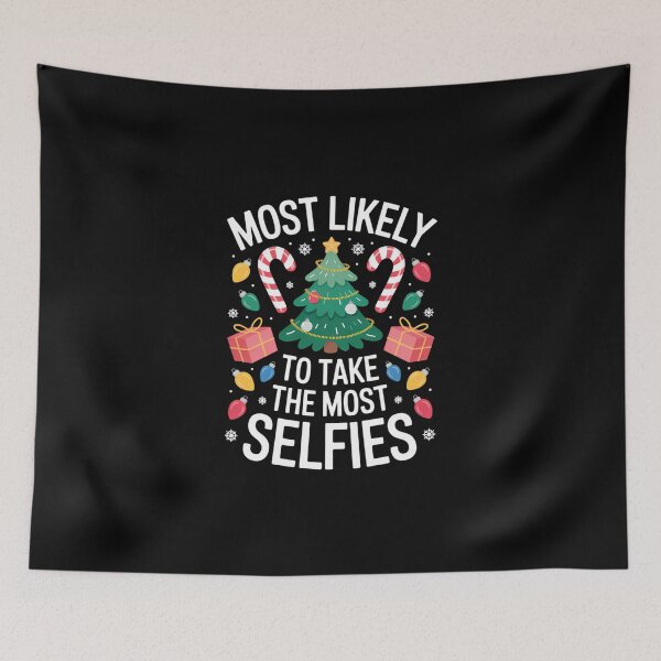 Item preview, Most Likely To Take The Most Selfies Christmas Tree Xmas designed and sold by DeadlockCrew.