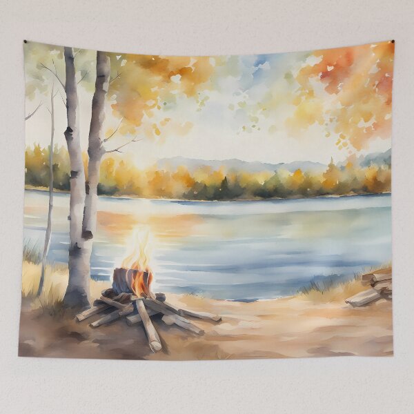 Item preview, Campfire by Autumn Lake designed and sold by CalmnessbyChoice.