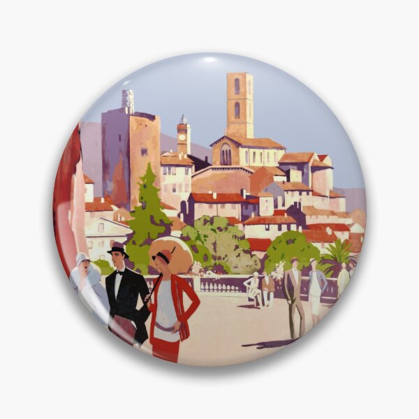 Item preview, Vintage Travel Art Deco Poster | Grasse France | City of Flowers & Perfumes | Roger Broders Print | French Riviera Wall Art designed and sold by artofuniverse.