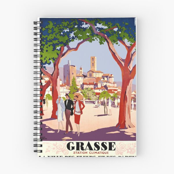 Item preview, Vintage Travel Art Deco Poster | Grasse France | City of Flowers & Perfumes | Roger Broders Print | French Riviera Wall Art designed and sold by artofuniverse.