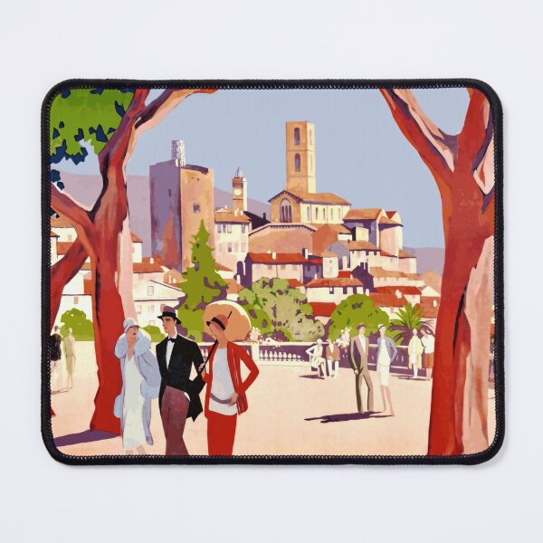 Item preview, Vintage Travel Art Deco Poster | Grasse France | City of Flowers & Perfumes | Roger Broders Print | French Riviera Wall Art designed and sold by artofuniverse.