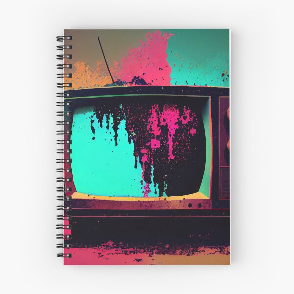 Item preview, Hand-drawn comic retro TV set. Colorful background in art retro-futuristic style designed and sold by anytka.