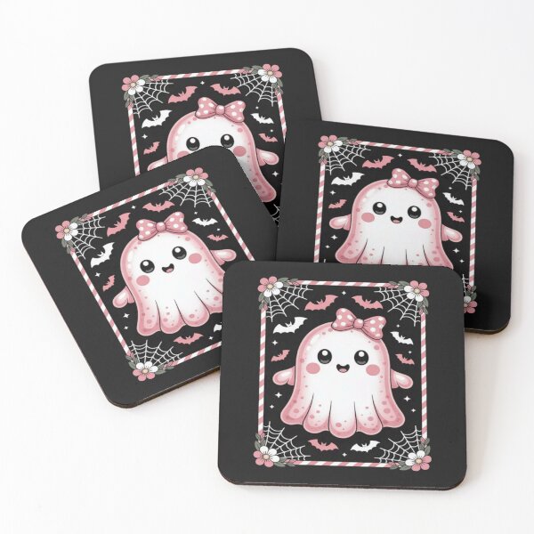 Item preview, Coquette Ghost Halloween Pink Ghost Spooky Lace Ghost  designed and sold by ArnethiaHoward.