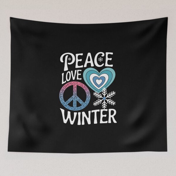 Item preview, Peace Love Winter Lovers Cute designed and sold by DeadlockCrew.
