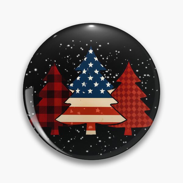 Item preview, Patriotic Christmas Tree With American Flag Colors designed and sold by BernoNickel.