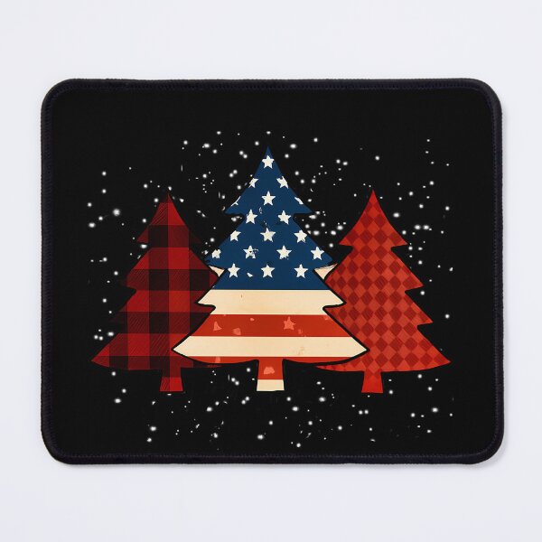Item preview, Patriotic Christmas Tree With American Flag Colors designed and sold by BernoNickel.