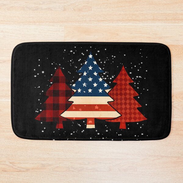 Item preview, Patriotic Christmas Tree With American Flag Colors designed and sold by BernoNickel.