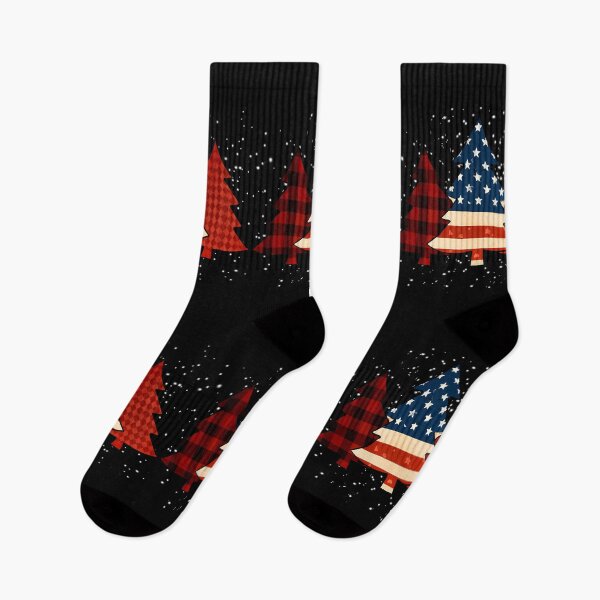Item preview, Patriotic Christmas Tree With American Flag Colors designed and sold by BernoNickel.