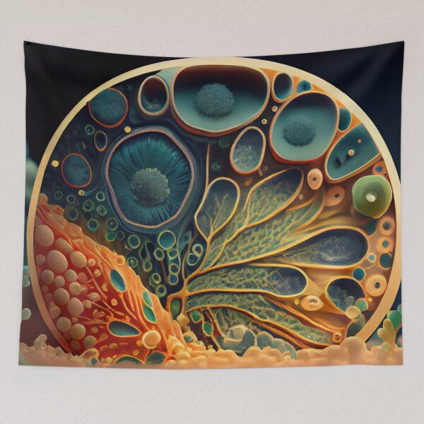 Item preview, Macro shot of cell or molecule. Scientific image. Biology or chemistry abstract background designed and sold by anytka.