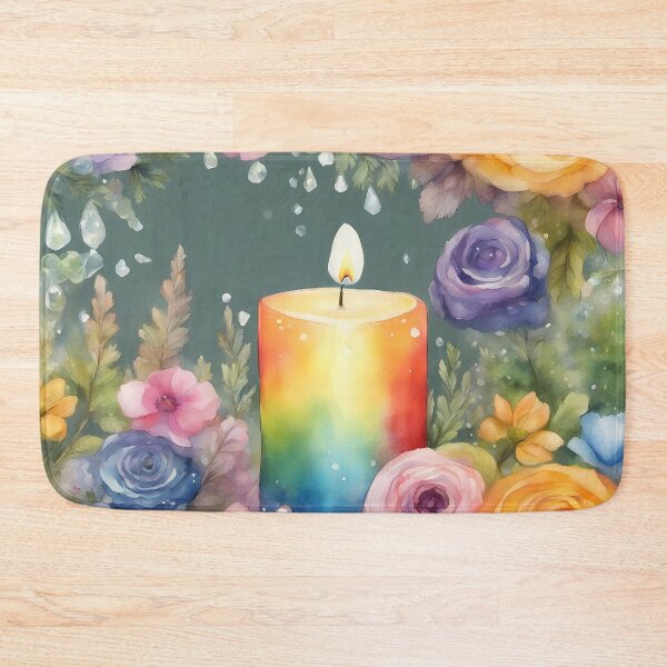 Item preview, Rainbow Candlelight designed and sold by CalmnessbyChoice.