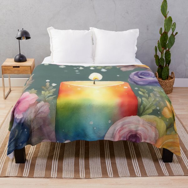 Item preview, Rainbow Candlelight designed and sold by CalmnessbyChoice.