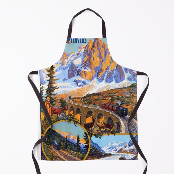 Item preview, Vintage Travel Poster | Chemin de Fer Chamonix-Montenvers | Scenic Railway Art | Mer de Glace French Alps | Early 20th Century designed and sold by artofuniverse.