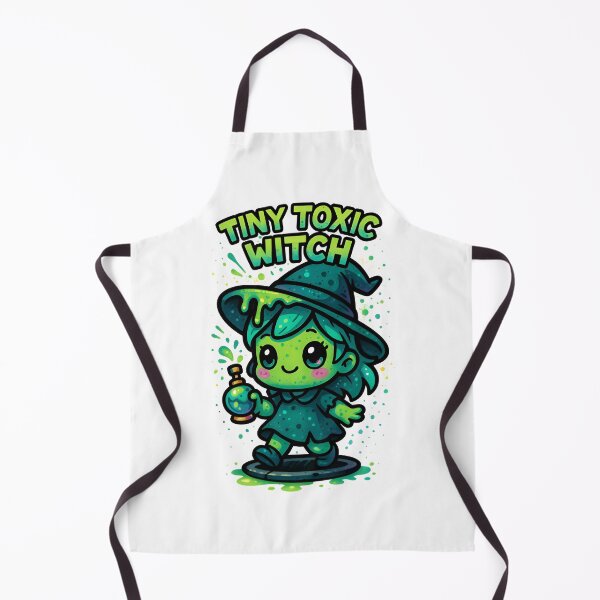 Item preview, Tiny Toxic Witch – Kawaii Pastel Graffiti Witch with Neon Perfume Wand designed and sold by Snackwear Apparel.