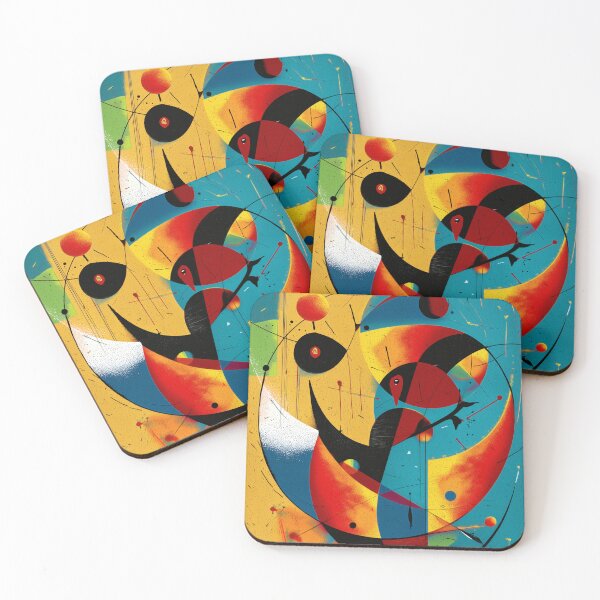Item preview, Celestial Harmony – Bauhaus Flow Abstract in Teal and Gold designed and sold by Moisky Art.