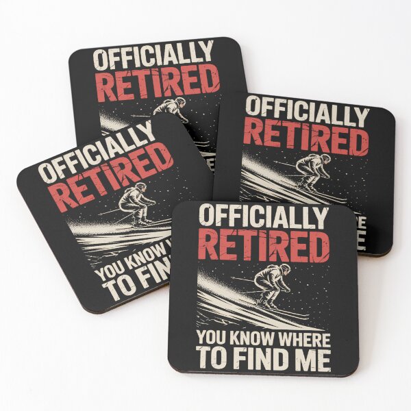 Item preview, Retired Skier Retiring Ski Lovers Retirement Party Skiing designed and sold by DeadlockCrew.