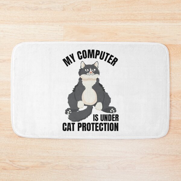 Item preview, My Computer is Under Cat Protection Cybersecurity designed and sold by Art-of-Rory.