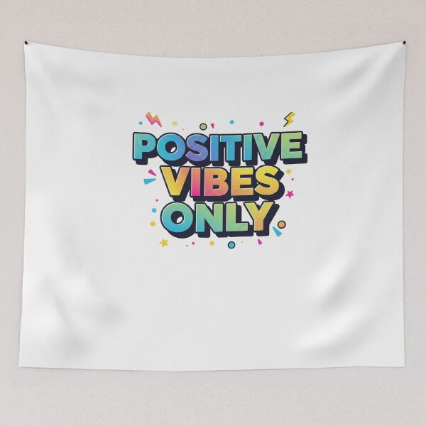 Item preview, Positive Vibes Only – Fun Trendy Typography designed and sold by Happyfreedom.