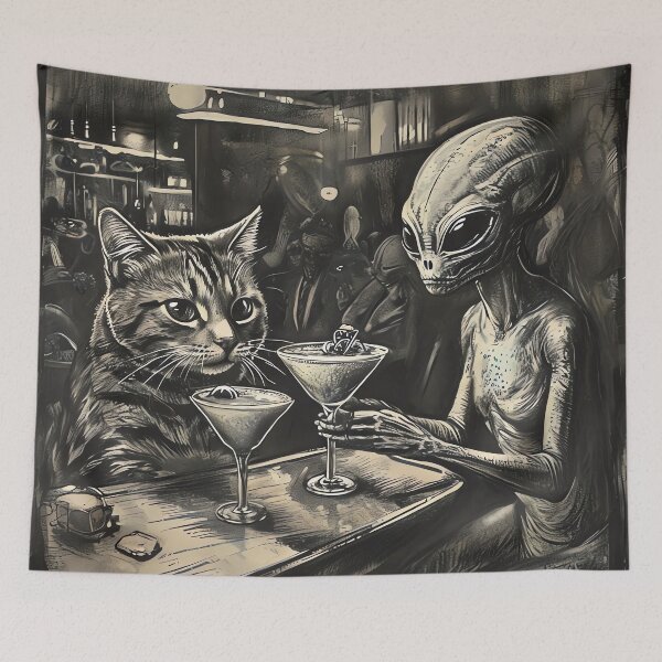 Item preview, Cosmic Cat Cafe designed and sold by ONYX Pixee.