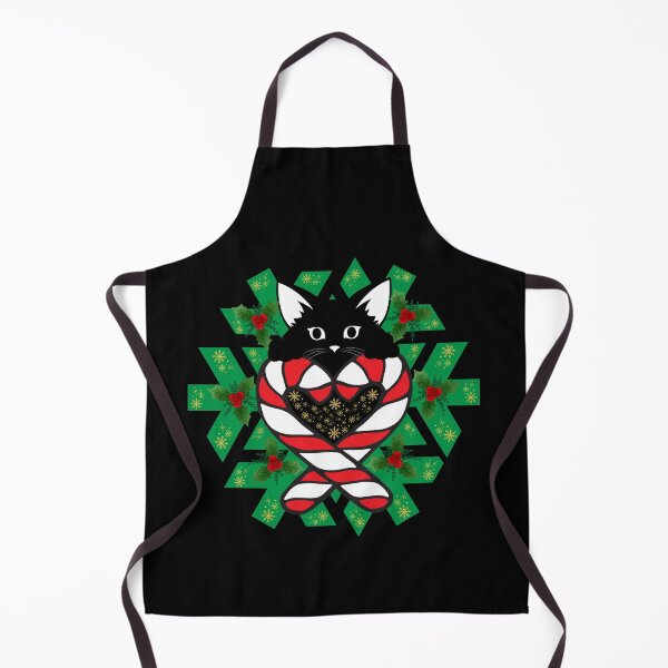 Item preview, Cute Christmas and black cat designed and sold by Rbnano.