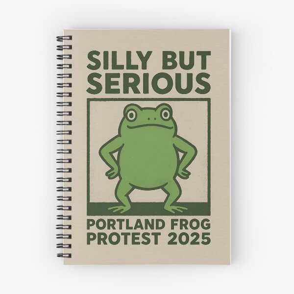 Item preview, Silly But Serious - Portland Frog Protest designed and sold by T4U Exclusive Designs.