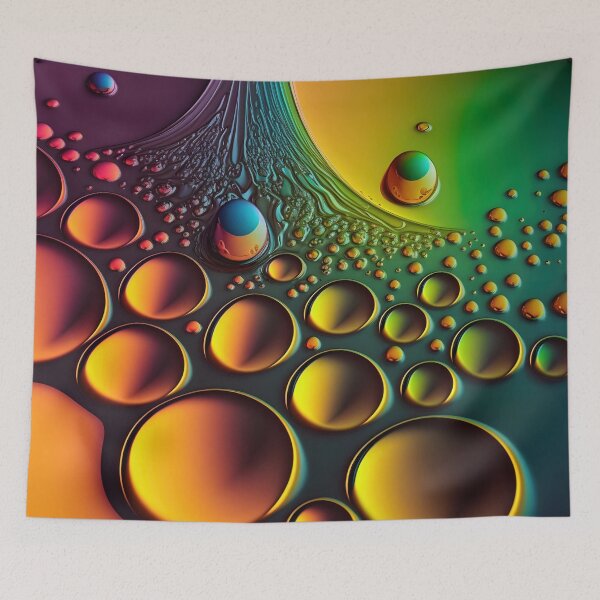 Item preview, Wallpaper background with circles in the rainbow-colored background designed and sold by anytka.
