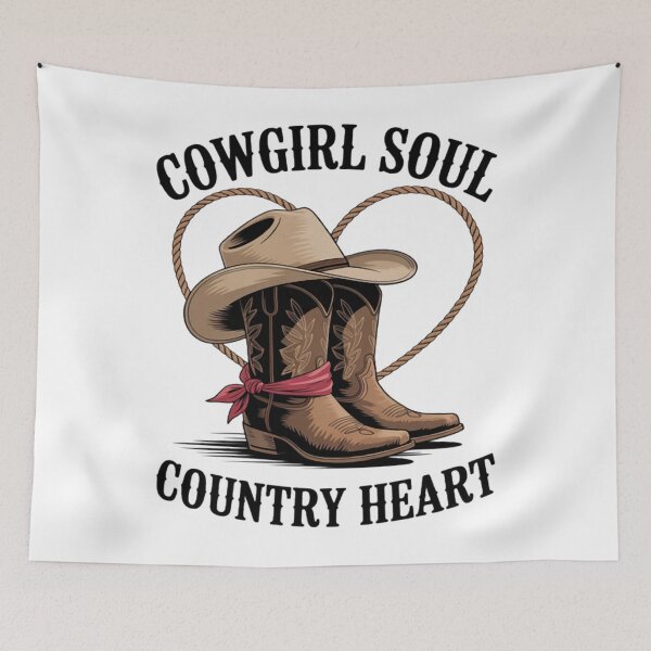 Item preview, Cowgirl Soul Country Western Hat Rodeo Boots designed and sold by ChrisRhea8h.