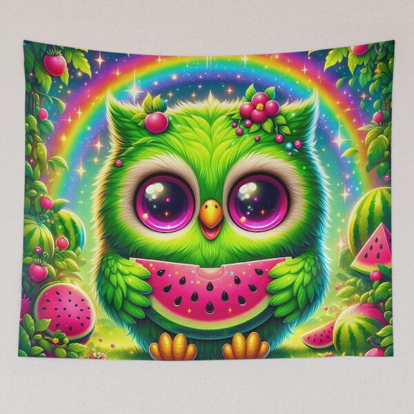 Item preview, Owl holding a watermelon  designed and sold by Jbl55.
