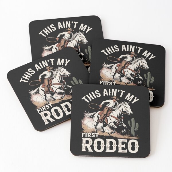Item preview, Boy This Aint My First Rodeo Cowboy Bucking Bronco designed and sold by KingsLife1994.