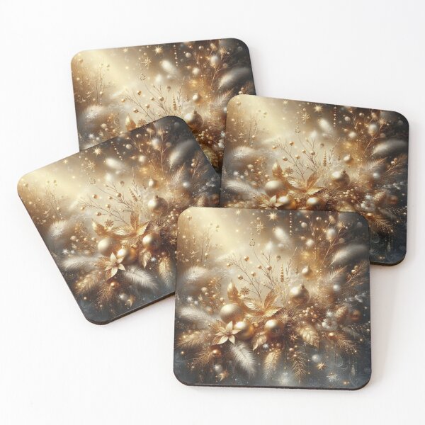 Item preview, Golden Celebration – festive ornaments, floral elegance & shimmering warmth in soft light designed and sold by FotoworldEdel.