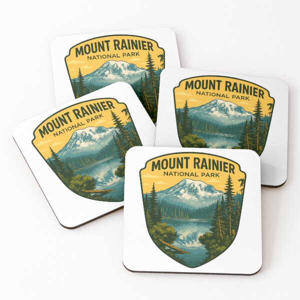 Item preview, Mount Rainier National Park Retro Sticker designed and sold by Ismeal Von.