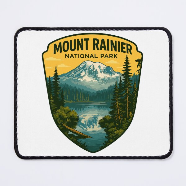 Item preview, Mount Rainier National Park Retro Sticker designed and sold by Ismeal Von.