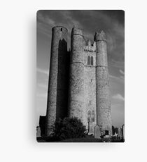 Lusk Round Tower B&W Canvas Print